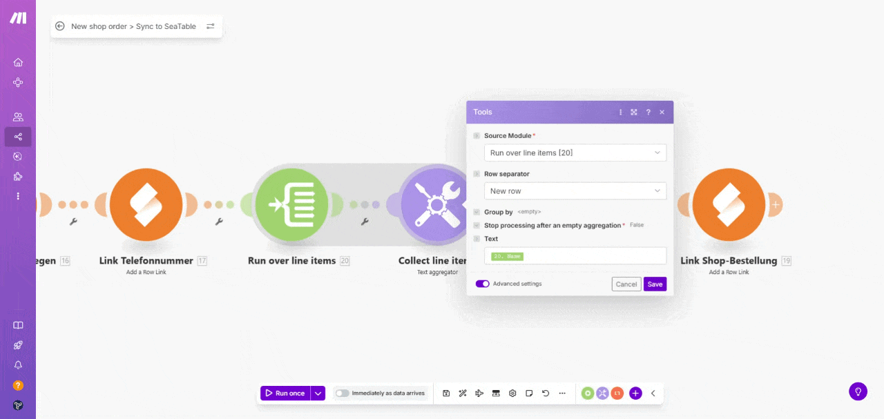 SeaTable WooCommerce Automation Showcase
